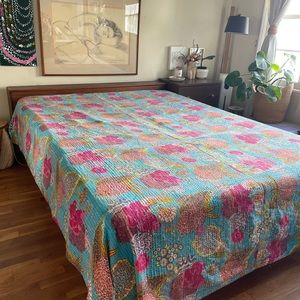 Full / Queen kantha quilt